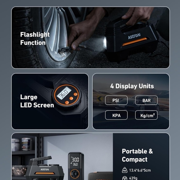 AstroAI Portable Air Compressor - Picture 9 of 11